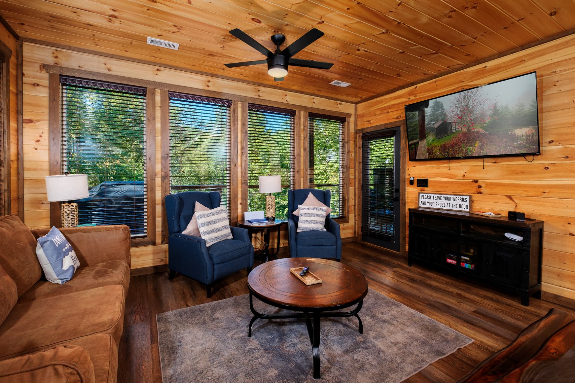 Cozy Seating & Big-Screen TV