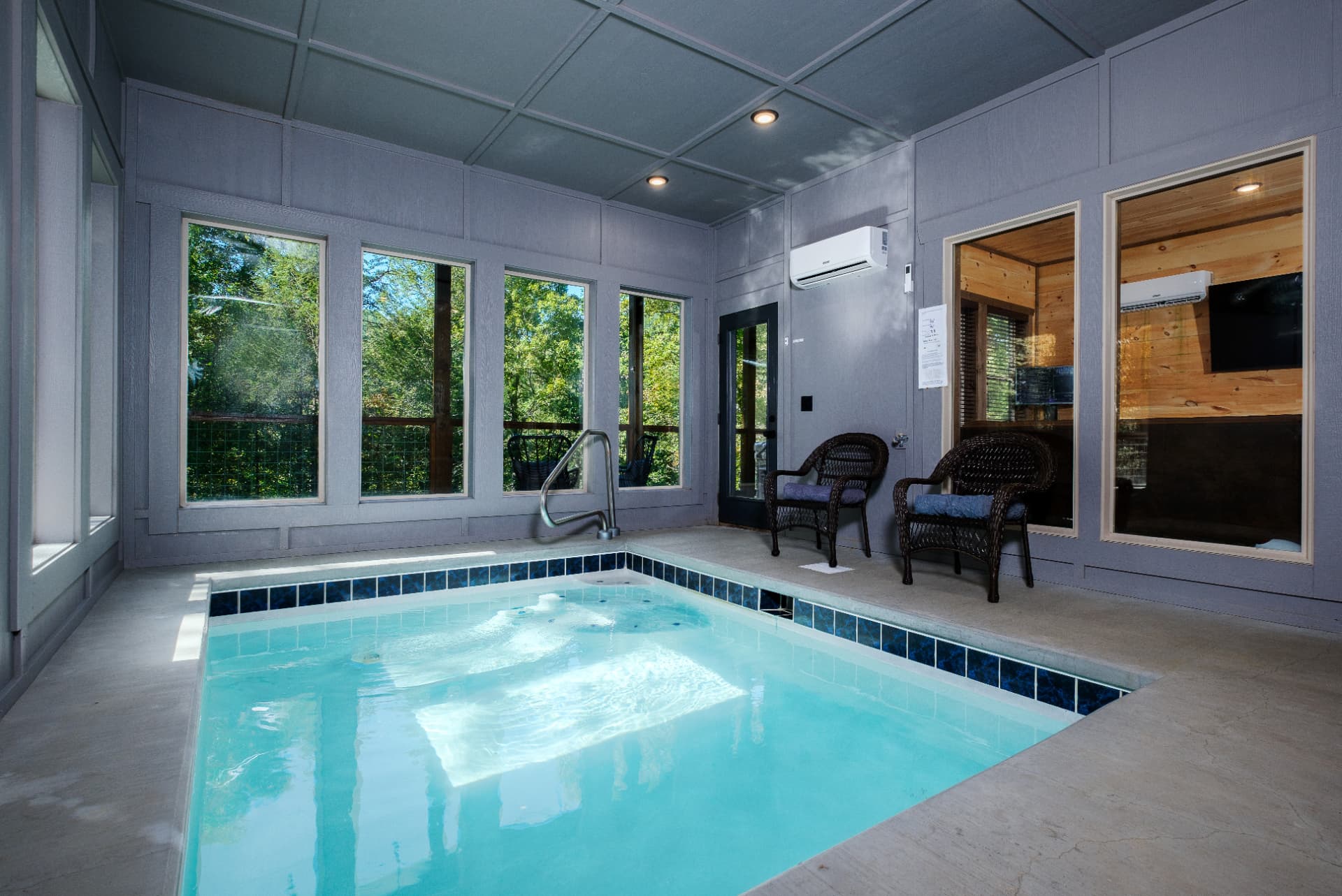 Indoor Pool & Wooded Views
