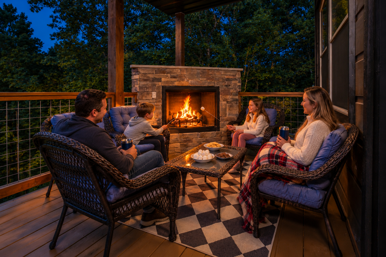 Fireside S'mores on the Deck