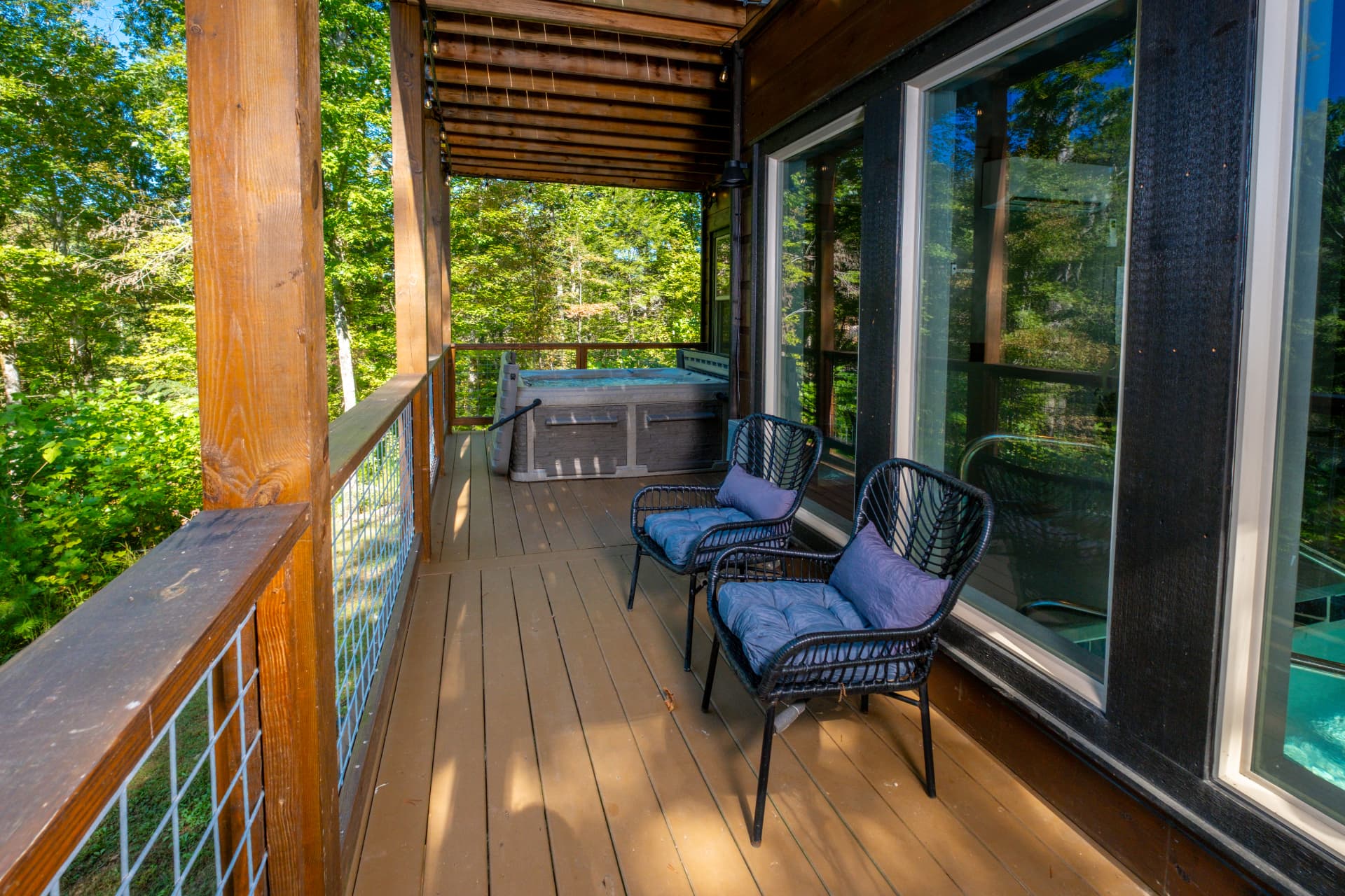 Covered Lower-Level Deck