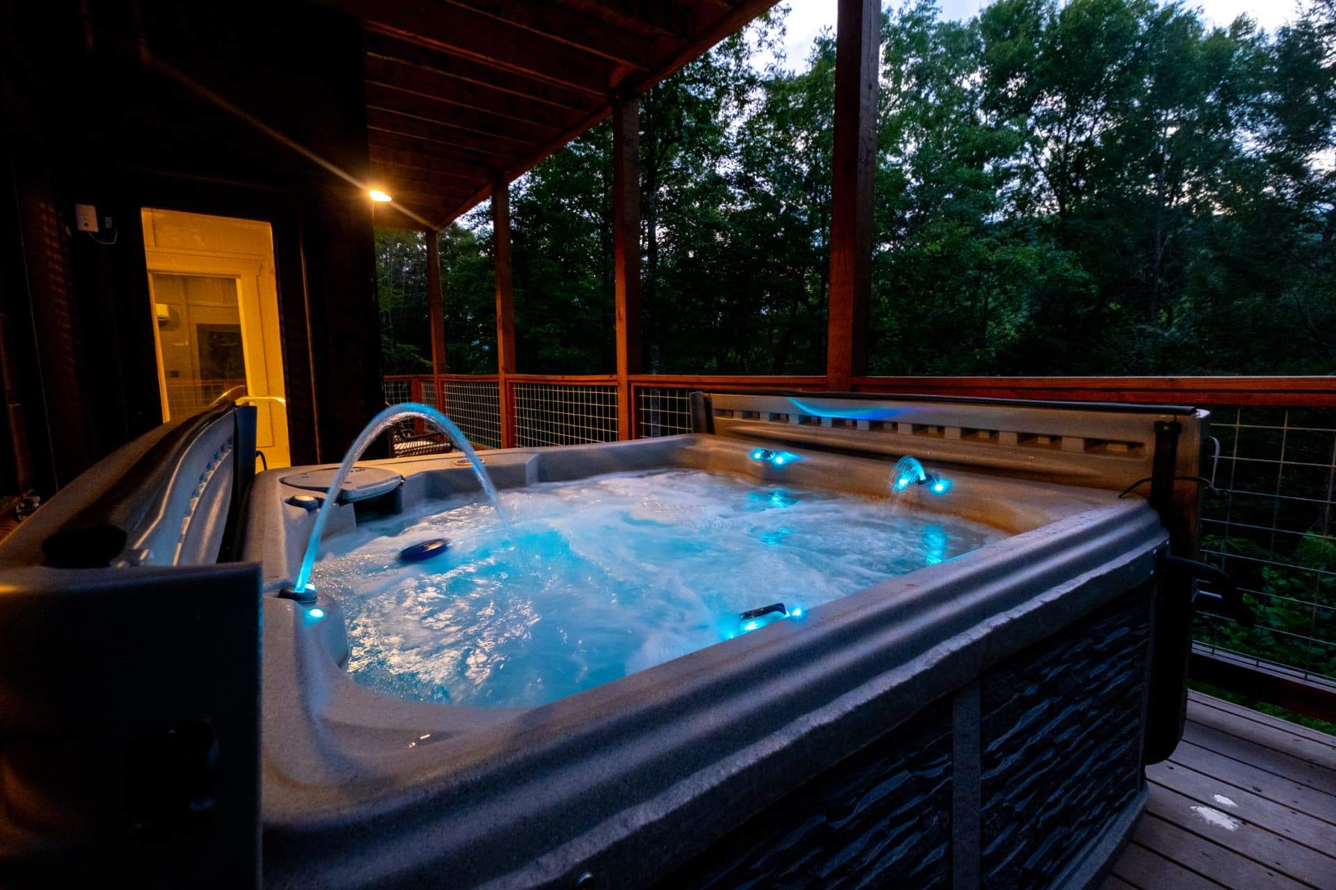 Evening Soak on the Deck